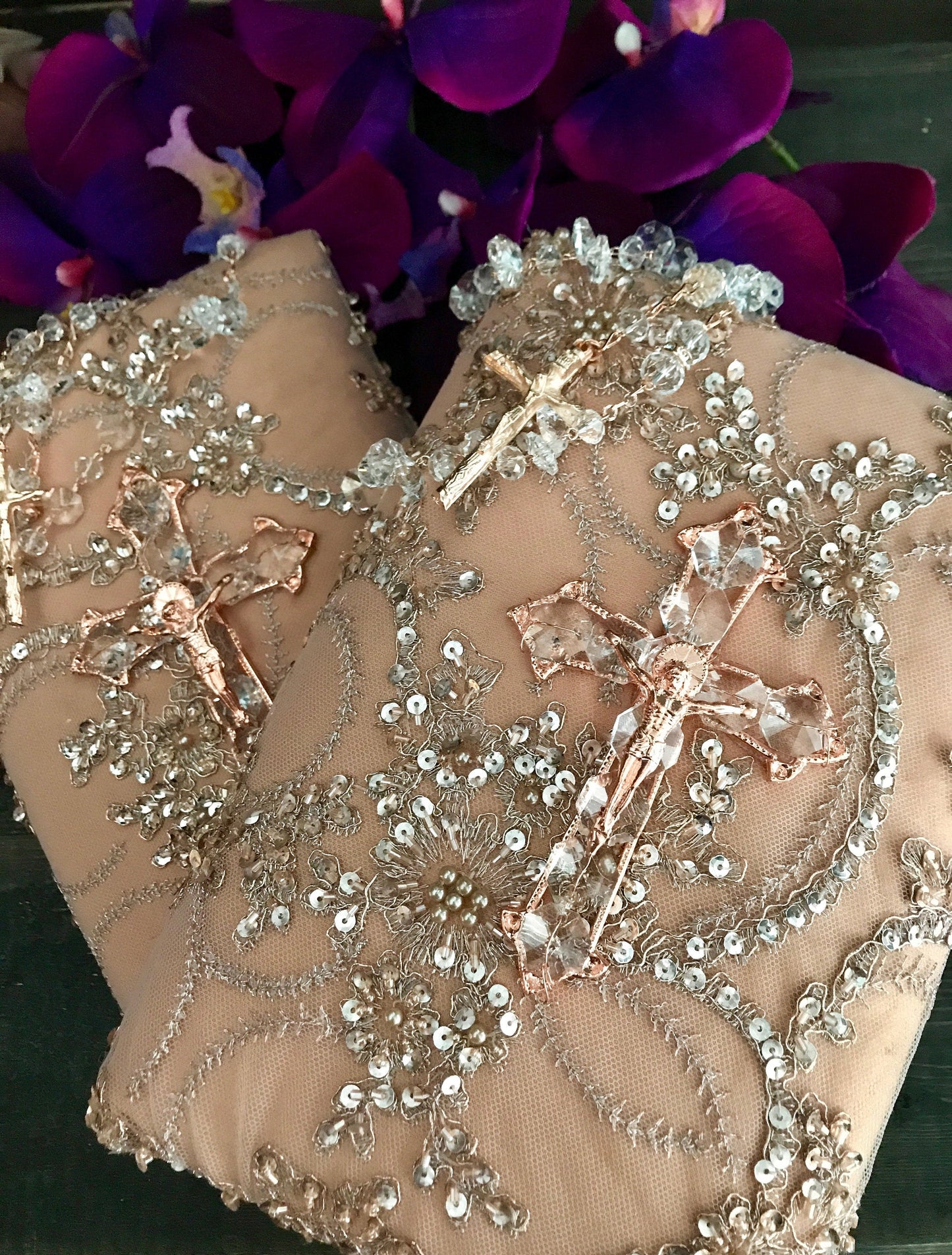 wedding ceremony/Rose gold bible Wedding Bible/quinceanera bible/Biblia boda/rose gold wedding/catholic wedding bible, biblia con rosario