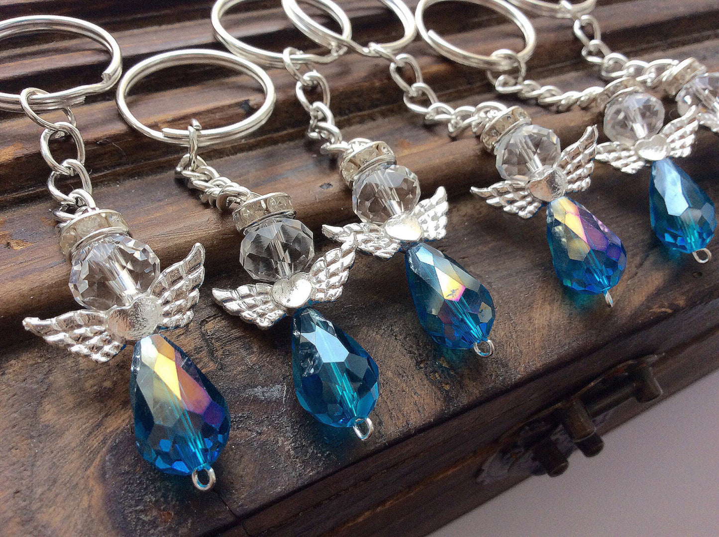 Baptism Favor /50pcs Angel keychain/christening favor/baptism angel favor