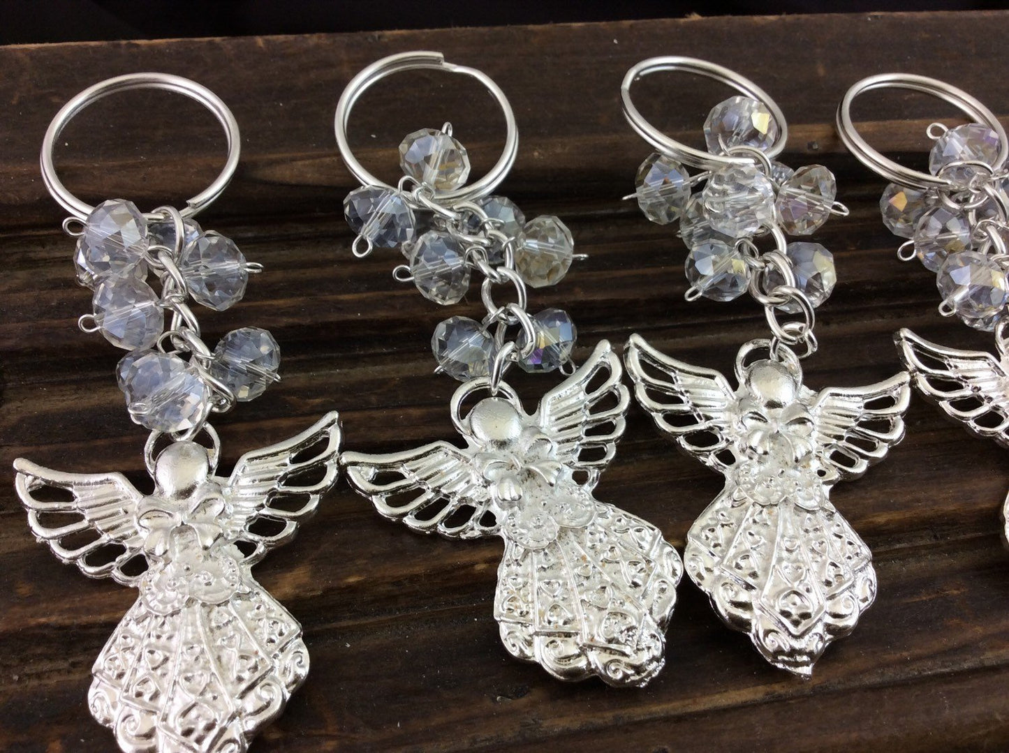 80 pcs keychain angel charm, Wedding favors, Baptism Favors, Communion favors, Recuerditos