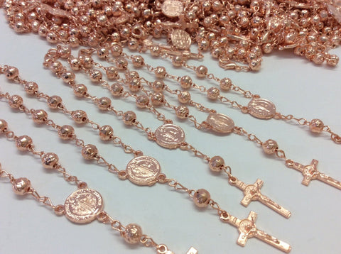35 pcs st. Benedict clasp rosaries, Bracelet Rosaries, Car mirror rosaries, Communion favors, baptism, christening, Recuerditos Bautizo