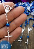 50 pcs Recuerdo Bautizo Glass Pearl Rosaries/Mini Rosaries/First communion favors Recuerditos Bautizo/ Mini Rosary Baptism Favors 50 pcs