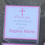 30pcs Boxes w/ Keychains, acrylic Box and KEYCHAIN favors / Favor Box, Rosario, Communion, boda, Confirmation, baptism favors
