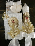 Baptism candle set/Virgen de Guadalupe/Communion Candle Set/Vela de Communion/Vela de Bautizo