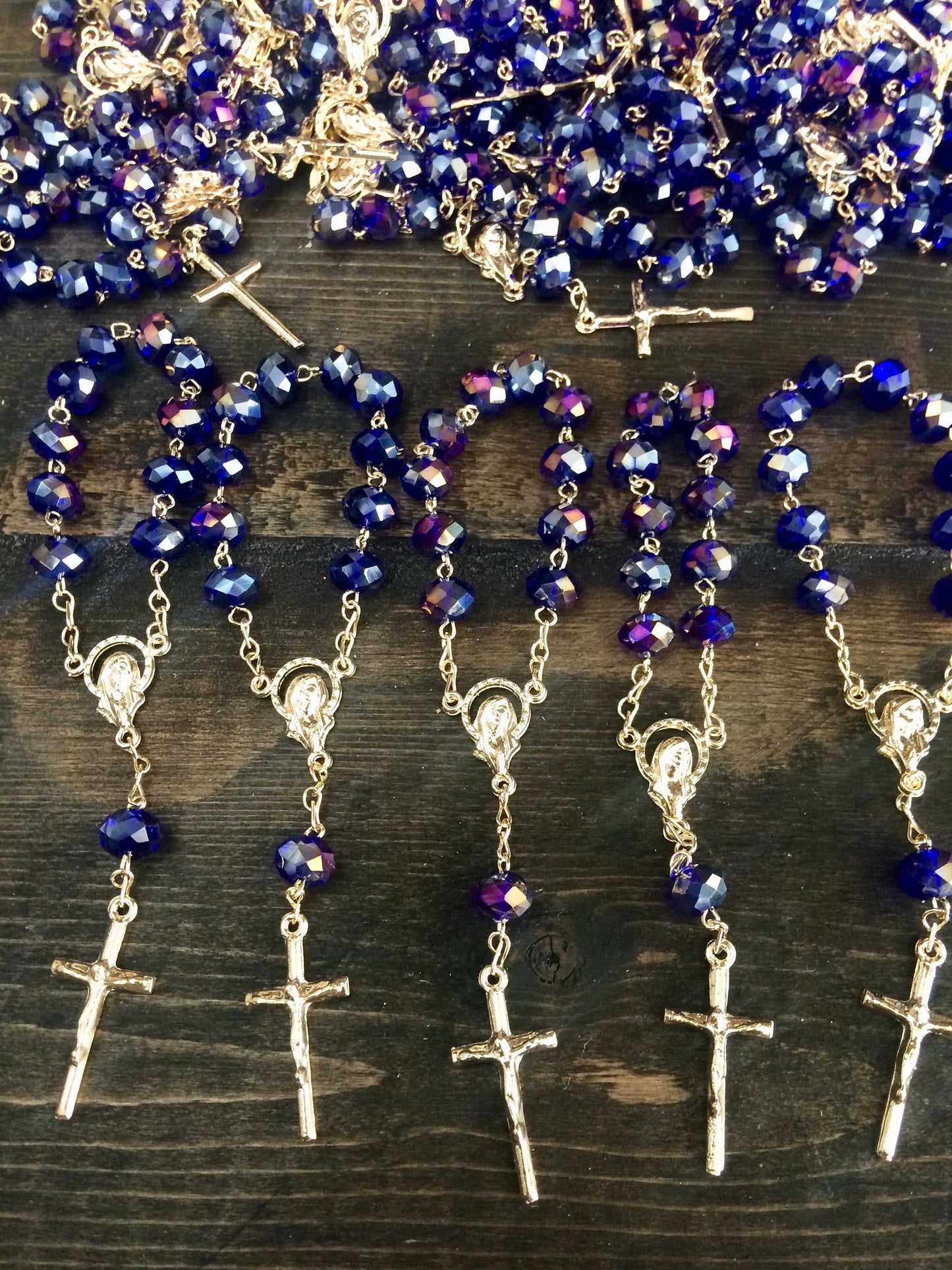 35 pcs crystal Rosaries/Decade Rosaries/First communion favors Recuerditos Bautizo 35pz/Mini Crystal Rosary Baptism Favors 35 pcs