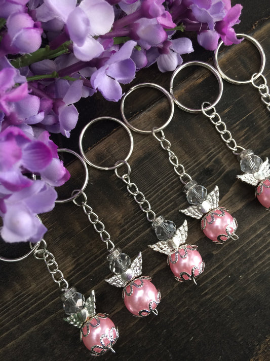 45 pcs Angel keychain, christening favor, baptism angel favor, christening keychain favor, boy baptism favor, girl baptism favor, communion
