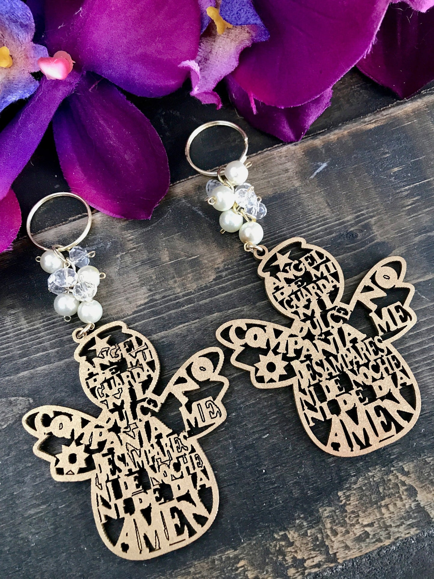 Baptism Favor /40 pcs keychain grail wood charm/Wedding favors/communion Favors/Communion favors/Recuerditos