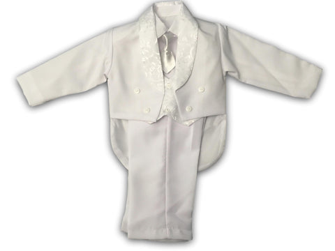 Baptism Tuxedo outfit for Boy/Five piece Christening set/Blessing outfit/Traje de Bautizo/Tuxedo baby/Ajuar Bautismal
