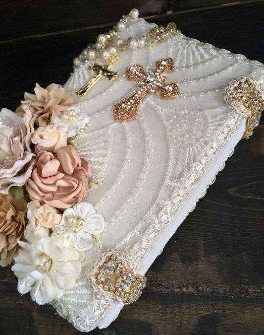 Ivory wedding bible Rosary