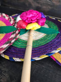 10pcs Mexican theme Fan, straw fans, Fiesta favors, Abanicos Mexicanos, Mexican wedding