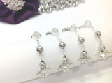 Rosary beads, 50 pcs Angel Pearl First communion favors Recuerditos Bautizo 50pz/Mini Pearl Rosary Baptism Favors