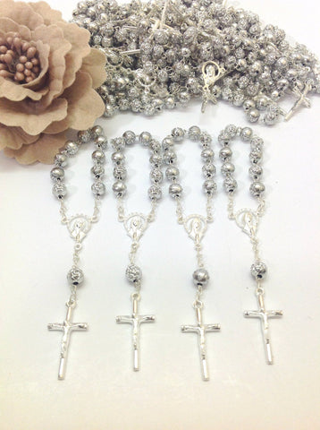 Mother of Pearl Mini Rosary — Iron Rose Supply