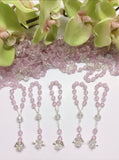 baptism favor, Rosary beads, 175 pcs Angel First communion favors Recuerditos Bautizo 175pz/Mini Rosary Baptism Favors