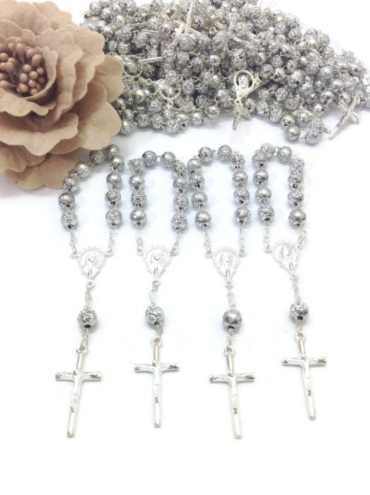 56 pcs mini rosaries/Decade Rosaries First communion favors Recuerditos Bautizo/ Mini Rosary Baptism Favors 56 pcs