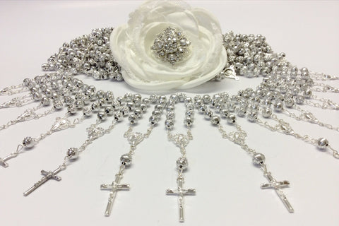 Baptism favors 36 pcs Pearl First communion favors Recuerditos Bautizo 36pzs/Mini Pearl Rosary Baptism Favors 36 pcs