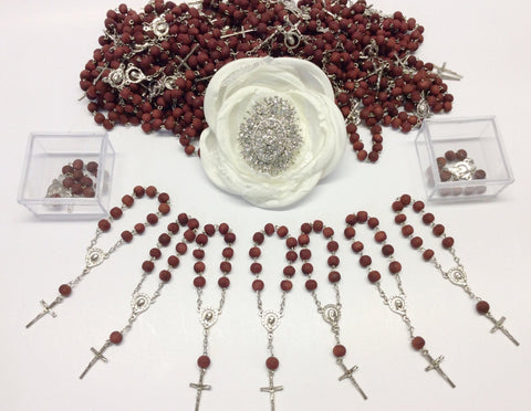 30pcs Rose SCENT Rosary favors Wedding/baptism Favor/Communion favors/Recuerditos/Communion/Bautizo, Confirmacion, Boda