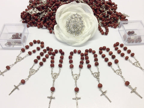 75pcs Rose SCENT mini rosaries favors Wedding/baptism Favor/Communion favors/Recuerditos/Communion/Bautizo, Confirmacion, Boda