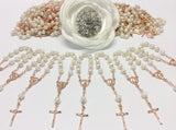 catholic rosary 30 pieces Mini Rosary Favors/First communion favors Recuerditos Bautizo 30/Mini Pearl Rosary Baptism Favors 30 pcs