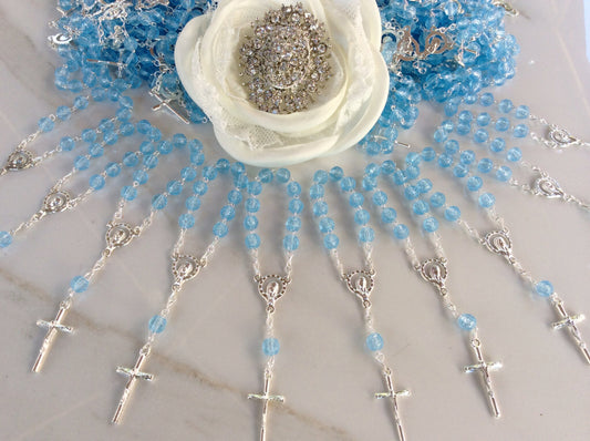 56 pcs mini rosaries/Decade Rosaries First communion favors Recuerditos Bautizo/ Mini Rosary Baptism Favors 56 pcs