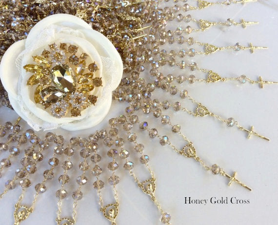 60 pcs crystal/First communion favors Recuerditos Bautizo 60pz/Mini Crystal Rosary Baptism Favors 60 pcs