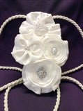 wedding white lasso/lazo de boda/lasso cord/madrina de lasso/floral wedding rope/laso de boda, wedding rosary for bride and groom