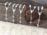 40 pcs Teardrop Crystal favors/First Communion/Wedding Favors/Recuerditos Bautizo 40 Bracelets/Car mirror beads