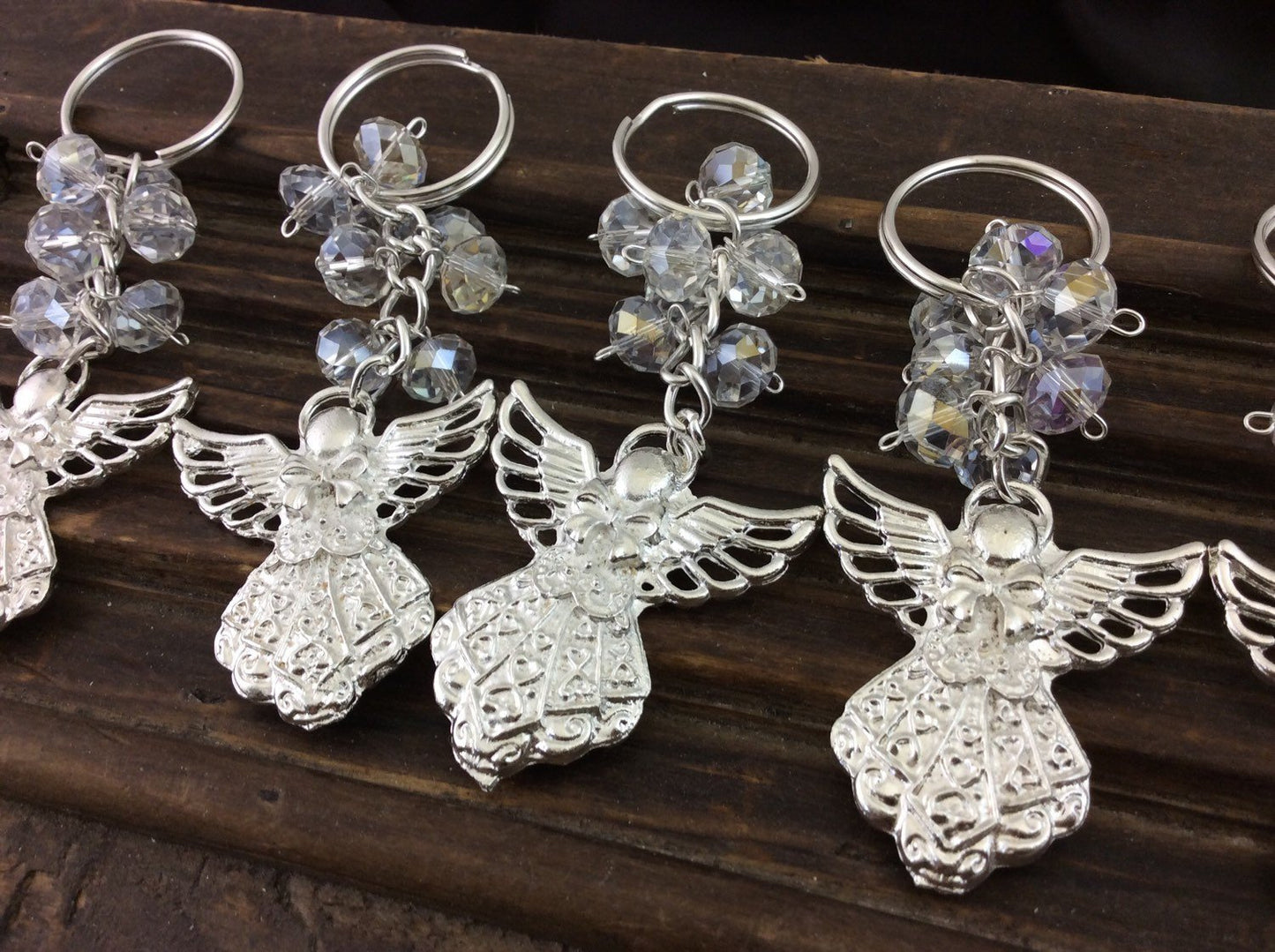 80 pcs keychain angel charm, Wedding favors, Baptism Favors, Communion favors, Recuerditos