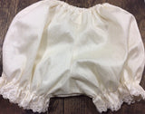 Baby girl bloomers, ruffle bloomers, lace bloomers, white bloomers, baptism bloomers, infant girl bloomers, toddler bloomers, petty bloomers