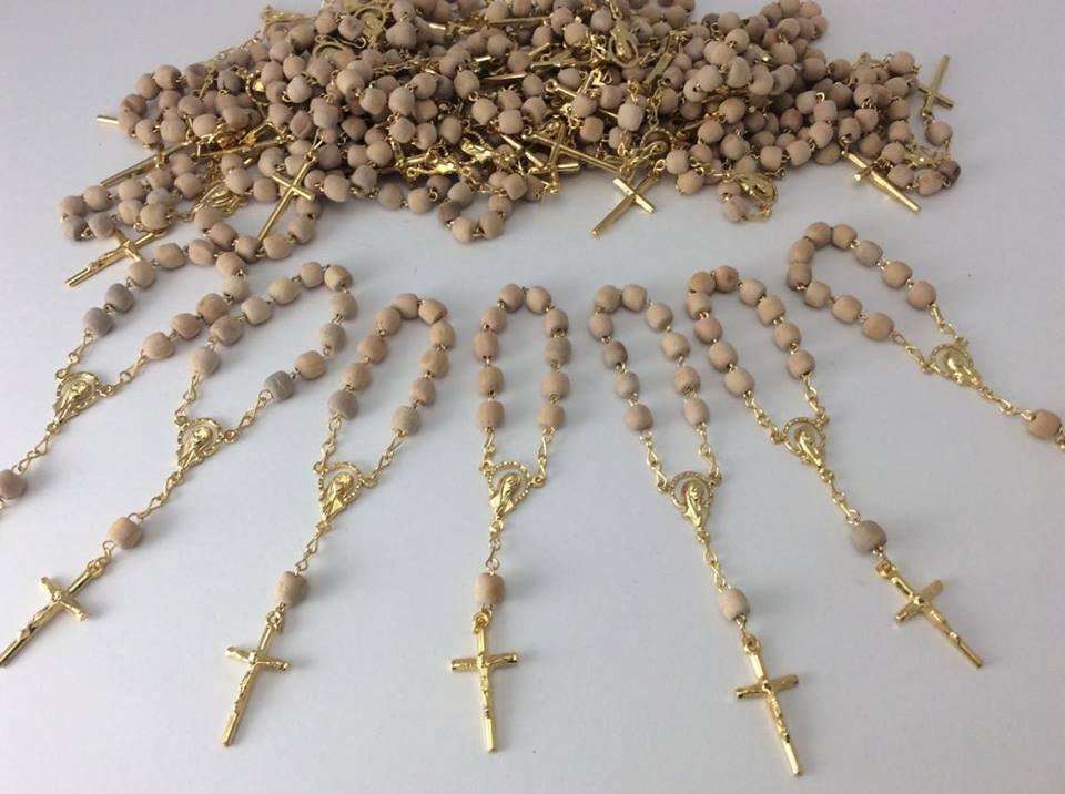 60pcs rose SCENT mini rosaries favors Wedding, baptism Favor, Recuerditos, Communion, Bautizo, Boda, Confirmation