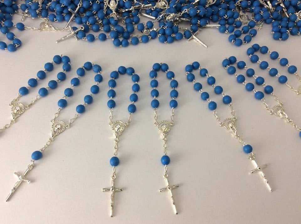 75pcs Rose SCENT mini rosaries favors Wedding/baptism Favor/Communion favors/Recuerditos/Communion/Bautizo, Confirmacion, Boda