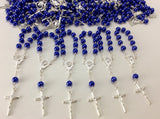 20 pcs Glass Pearl Decade Rosaries, Mini Rosaries, bead First communion favors Recuerditos Bautizo / Mini Rosary Baptism Favors 20 pcs