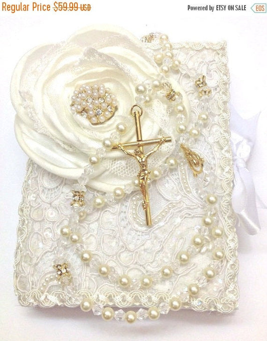 Wedding bible and Rosary/Bible Rosary Set/Libro y Rosario